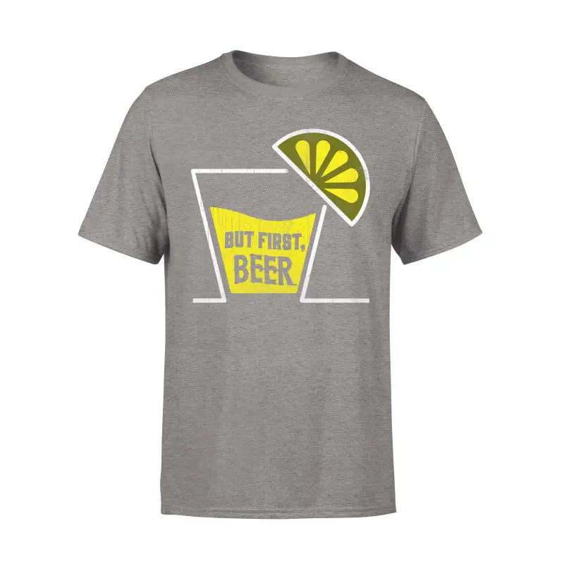 Biervereinigung Herren T - Shirt BUT FIRST BEER - S / Sports Grey