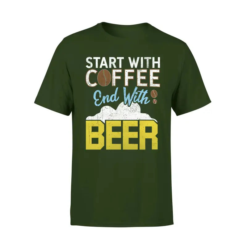 Biervereinigung Herren T - Shirt END WITH BEER - S / Dunkelgrün
