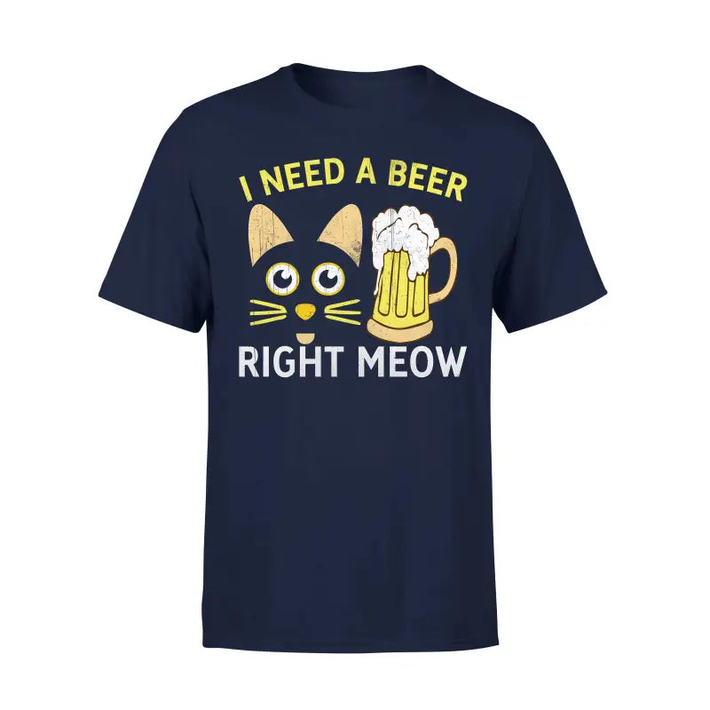 Biervereinigung Herren T - Shirt I NEED A BEER RIGHT MEOW - S / Navy