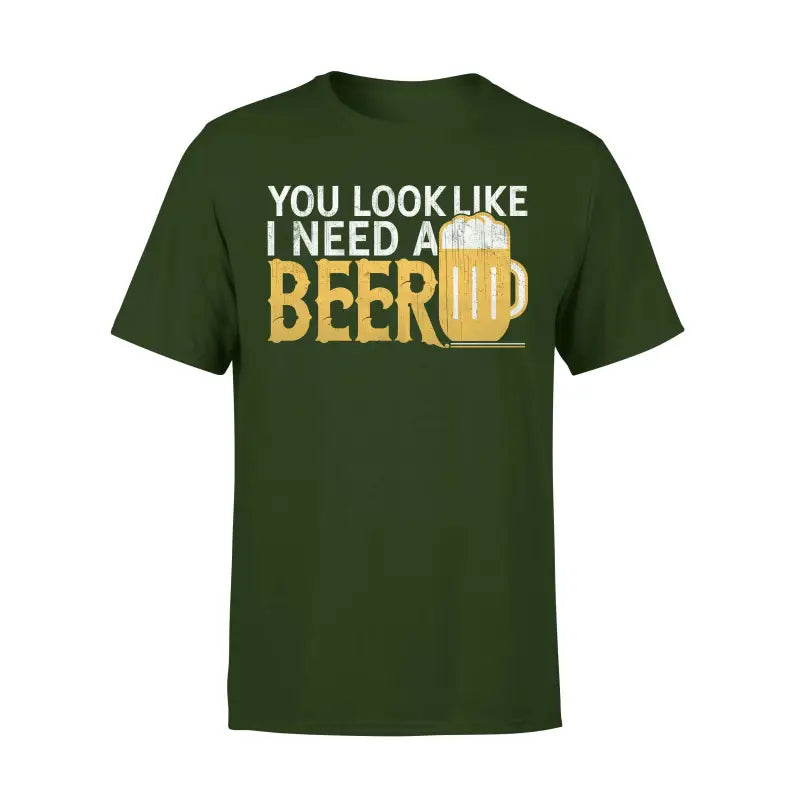 
                      
                        Biervereinigung Herren T - Shirt YOU LOOK LIKE I NEED A BEER - S / Dunkelgrün
                      
                    