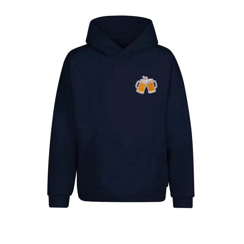 Biervereinigung Hoodie Krüge - XS / Navy T - Shirt