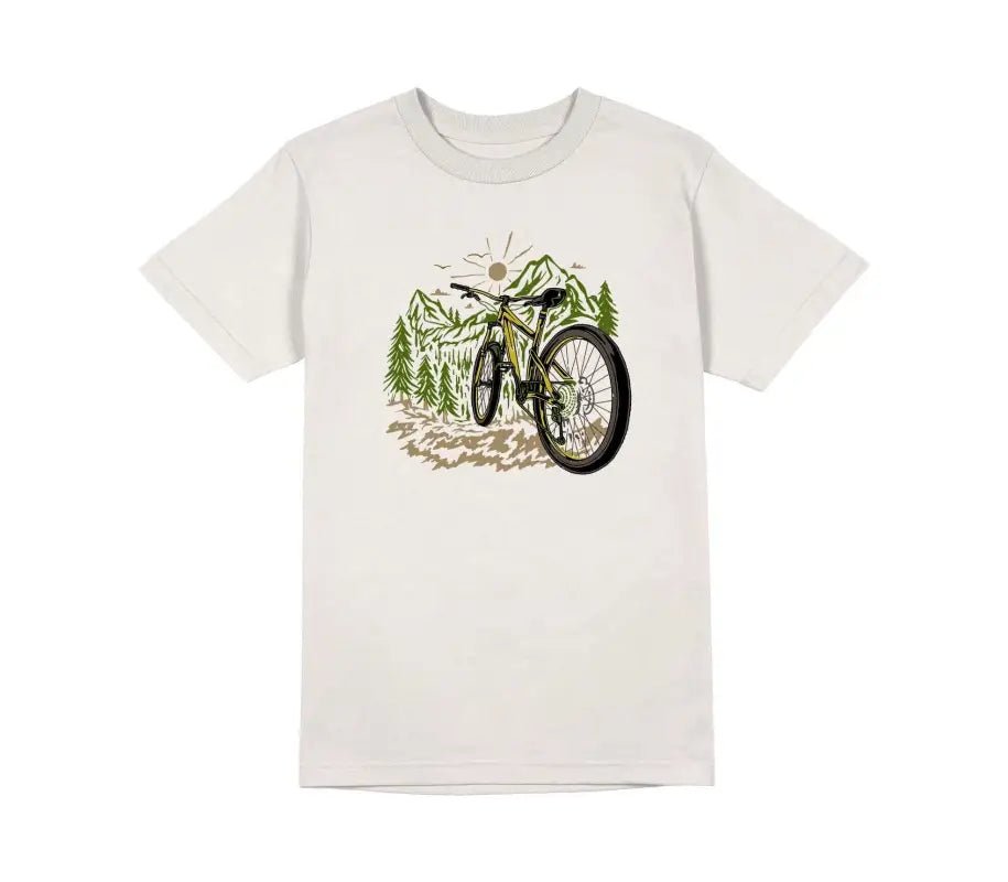Bike in the Mountain recycled Unisex T-Shirt - tshirtladen - 