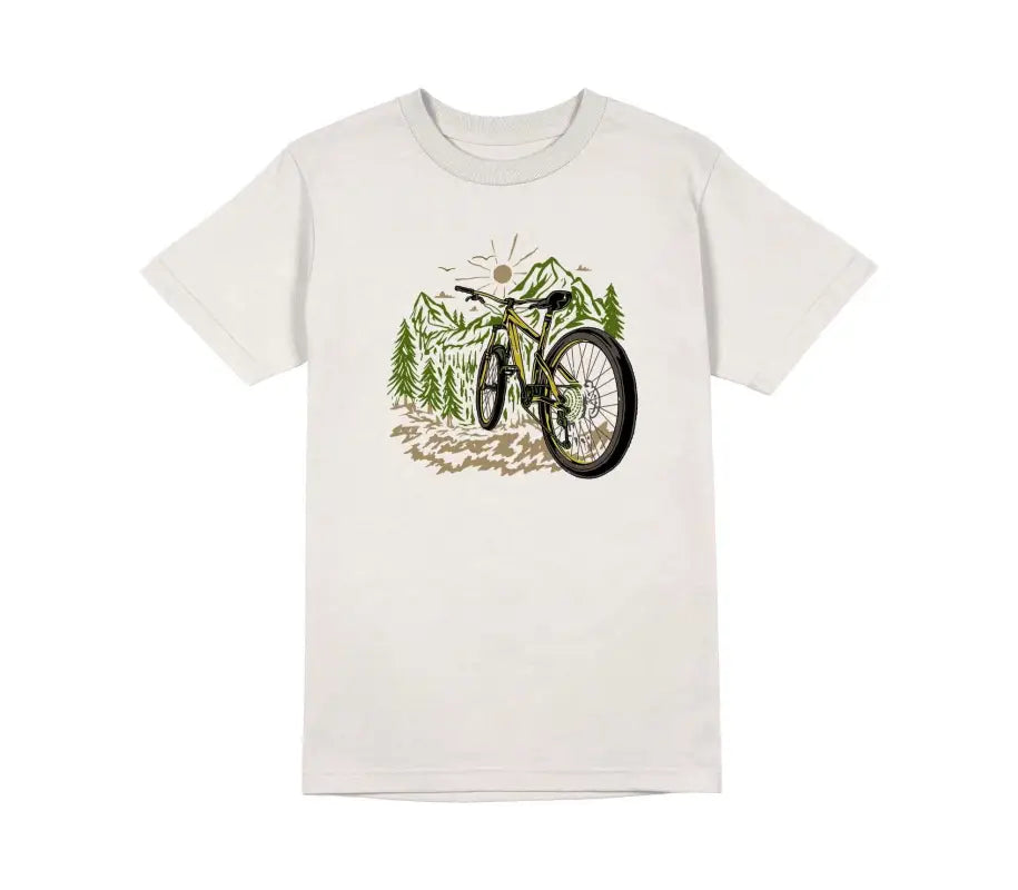 Bike in the Mountain recycled Unisex T-Shirt