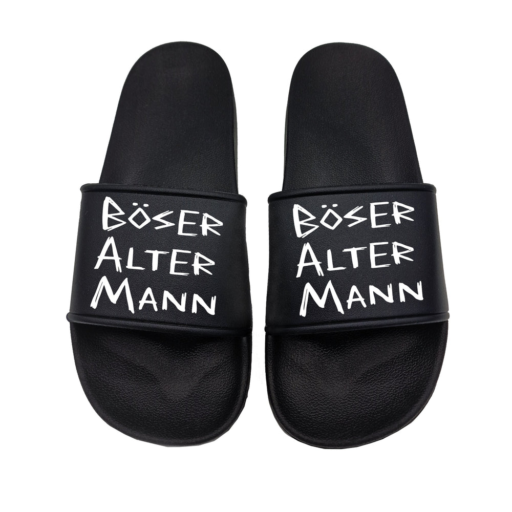 Böser Alter Mann perfekt für Urlaub und Strand unsere lustigen Badelatschen - tshirtladen