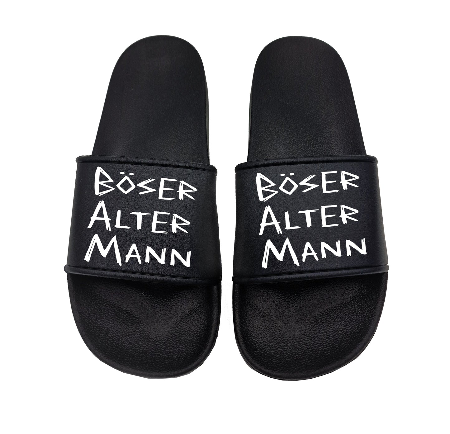 Böser Alter Mann perfekt für Urlaub und Strand unsere lustigen Badelatschen - tshirtladen