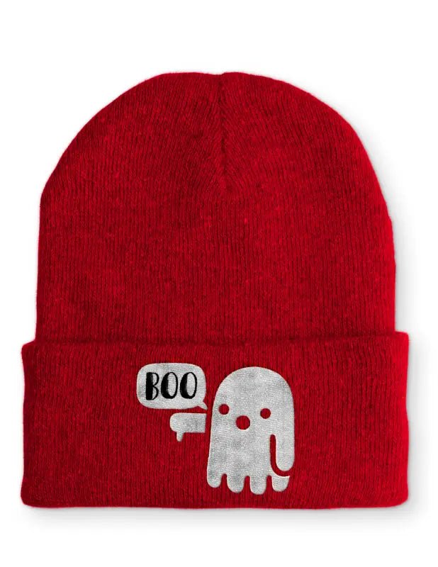 Boo Halloween Gespenst Beanie perfekt für die kalte Jahreszeit - tshirtladen - 