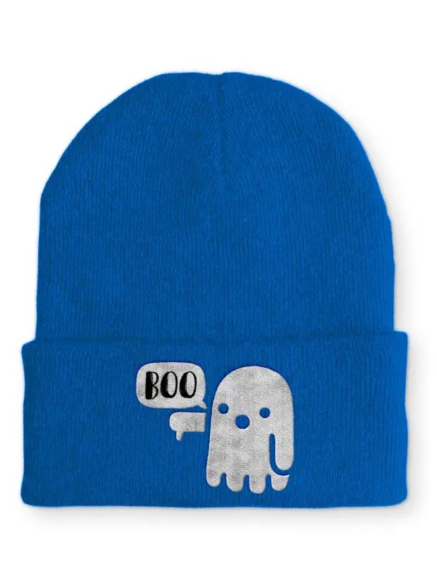 Boo Halloween Gespenst Beanie perfekt für die kalte Jahreszeit - tshirtladen - 