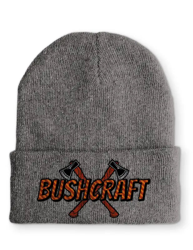 
                  
                    Bushcraft Outdoor Statement Beanie Mütze mit Spruch - Grey
                  
                