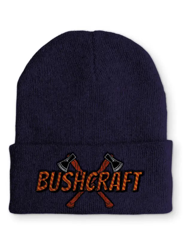 
                  
                    Bushcraft Outdoor Statement Beanie Mütze mit Spruch - Navy
                  
                