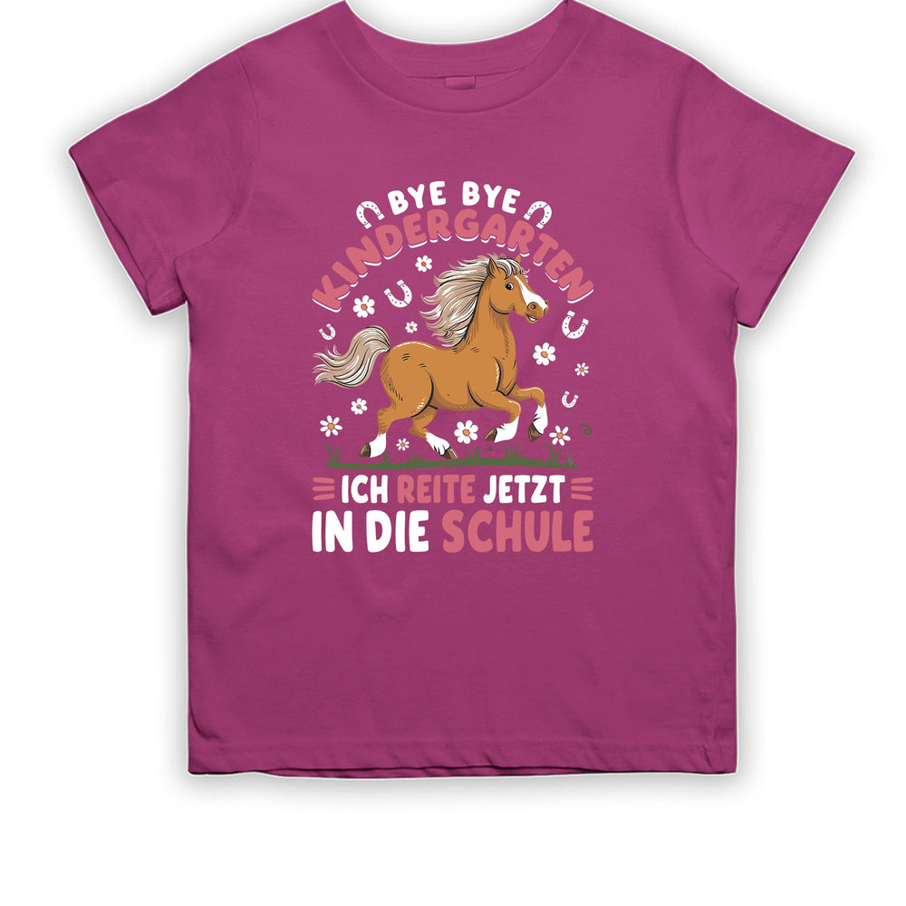 
                      
                        Bye Bye Kindergarten ich reite jetzt in die Schule Kinder T-Shirt - tshirtladen
                      
                    