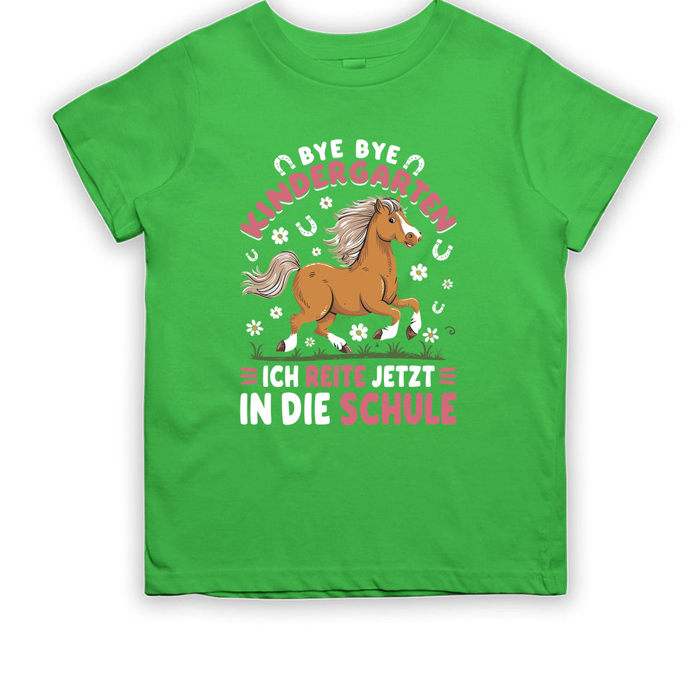 
                      
                        Bye Bye Kindergarten ich reite jetzt in die Schule Kinder T-Shirt - tshirtladen
                      
                    