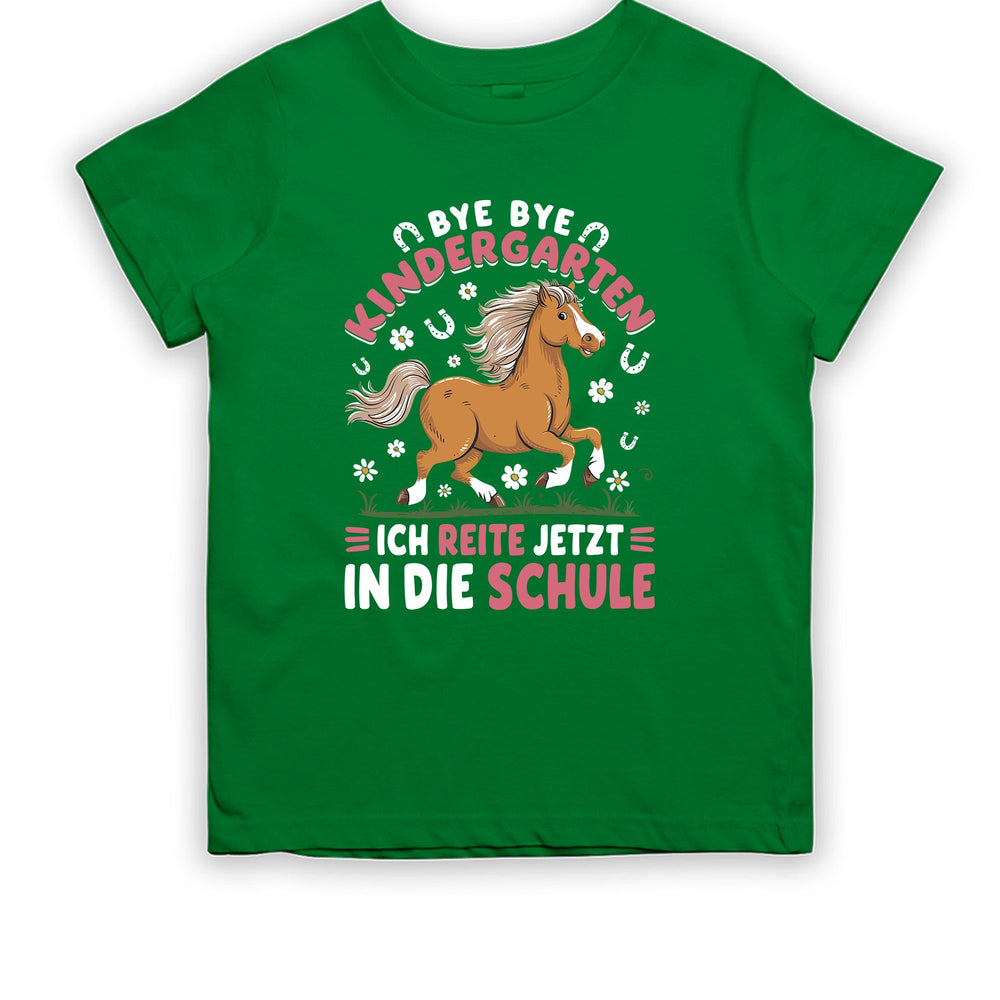 
                      
                        Bye Bye Kindergarten ich reite jetzt in die Schule Kinder T-Shirt - tshirtladen
                      
                    