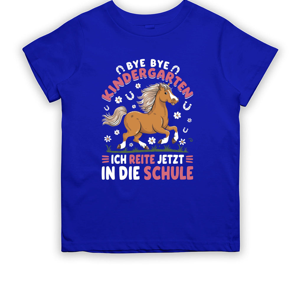 
                      
                        Bye Bye Kindergarten ich reite jetzt in die Schule Kinder T-Shirt - tshirtladen
                      
                    