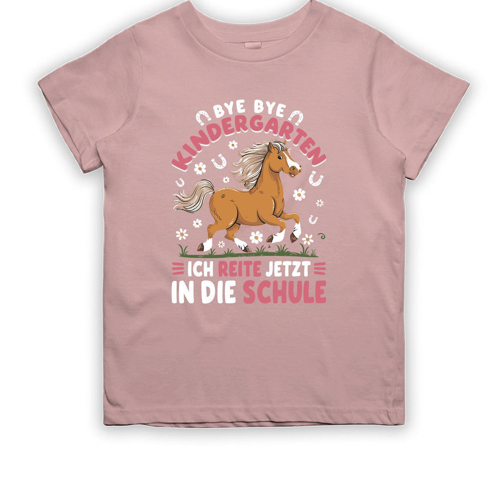 
                      
                        Bye Bye Kindergarten ich reite jetzt in die Schule Kinder T-Shirt - tshirtladen
                      
                    