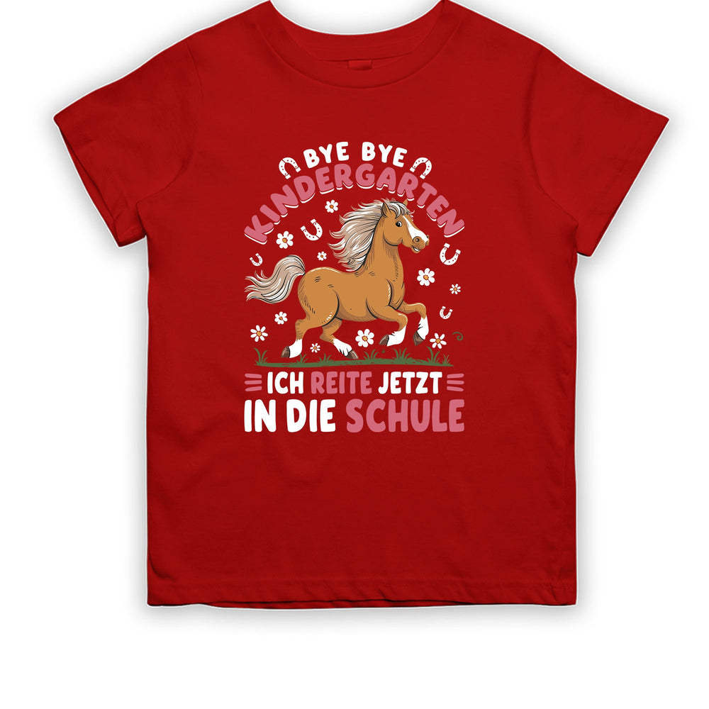 
                      
                        Bye Bye Kindergarten ich reite jetzt in die Schule Kinder T-Shirt - tshirtladen
                      
                    