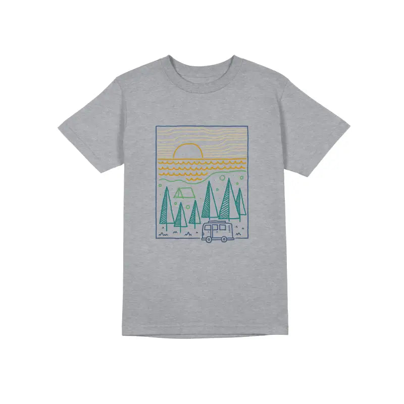 
                      
                        Camp River Outdoor Camper Herren Unisex T - Shirt - S / Grau
                      
                    