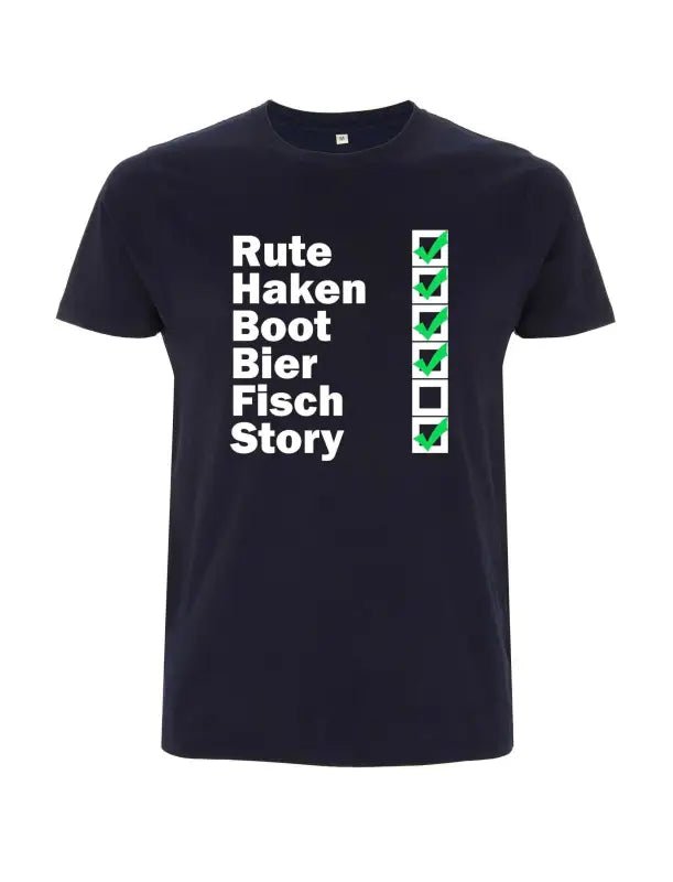 Checkliste fürs Wochenende für Angler Herren T-Shirt - tshirtladen - 