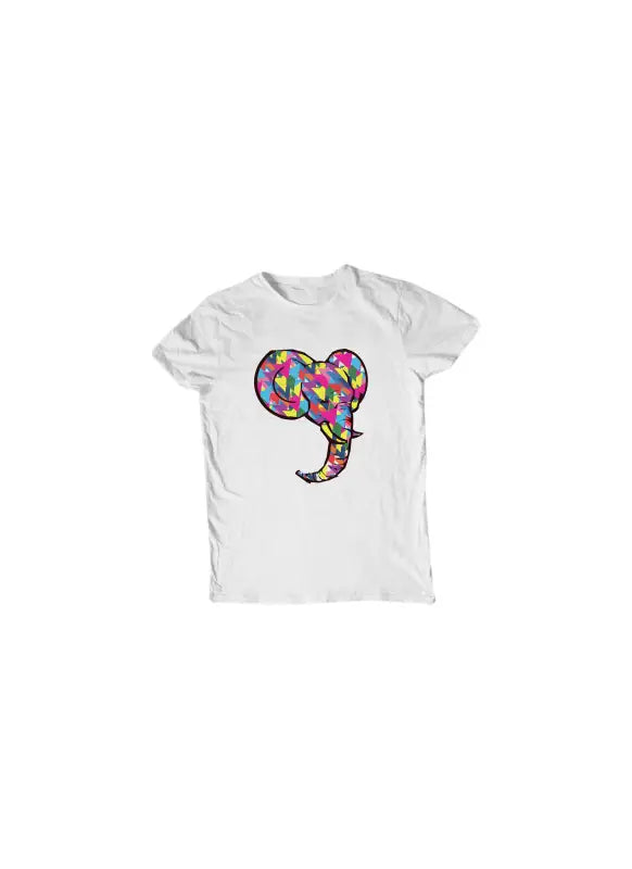 Colorful Animals T - Shirt Elefant Herren - 3XL