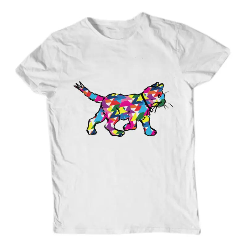 Colorful Animals T - Shirt Katze Herren - 3XL