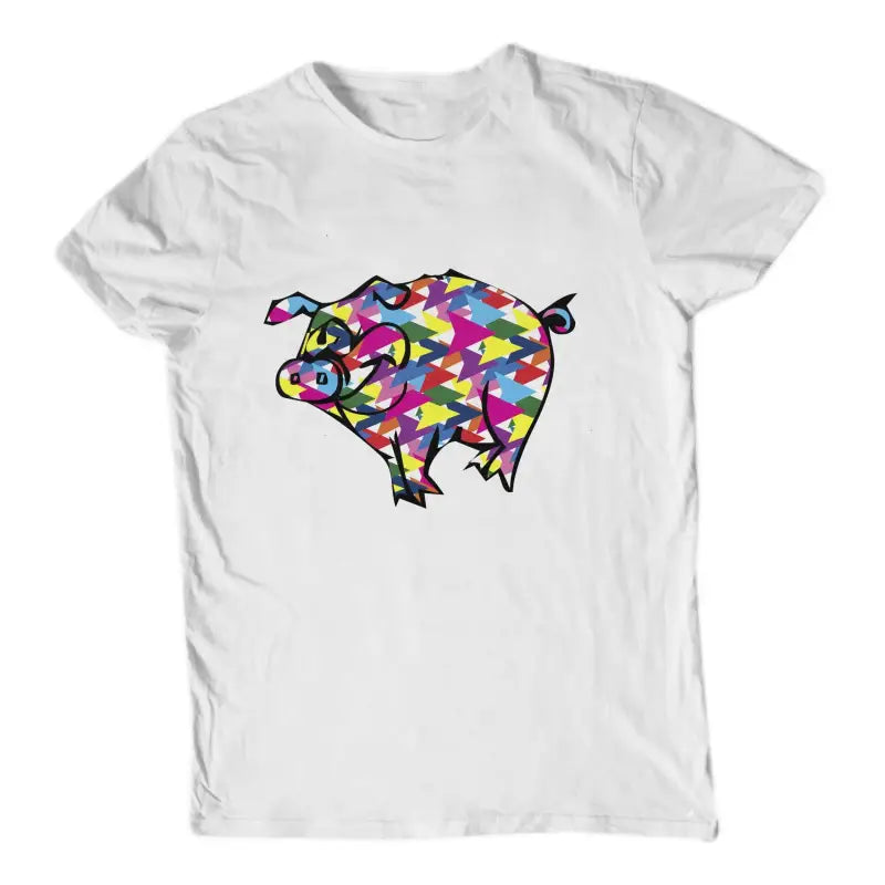 Colorful Animals T-Shirt Schwein Herren