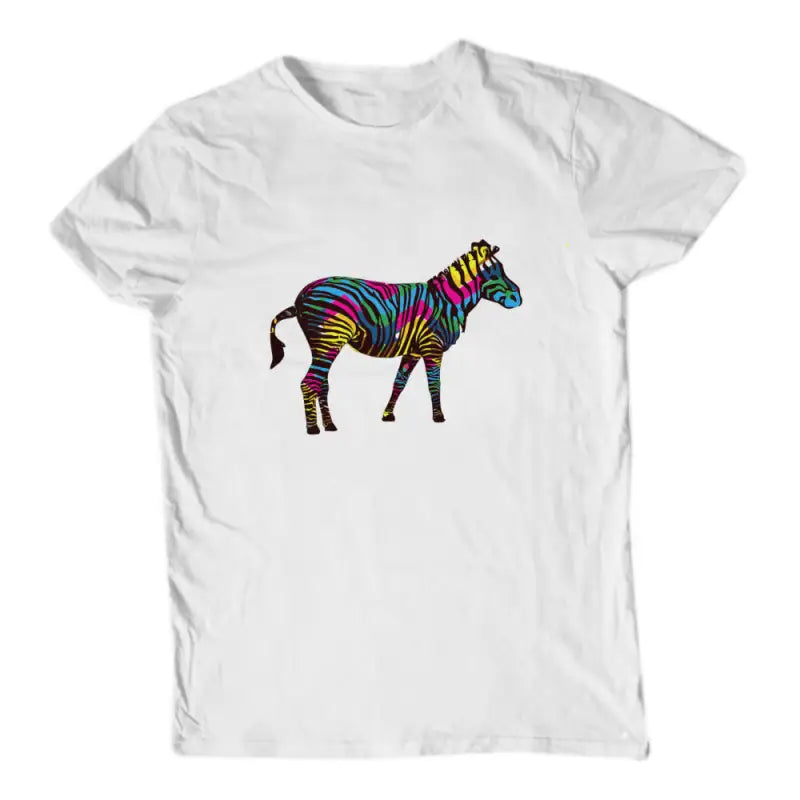 Colorful Animals T - Shirt Zebra Herren - 3XL