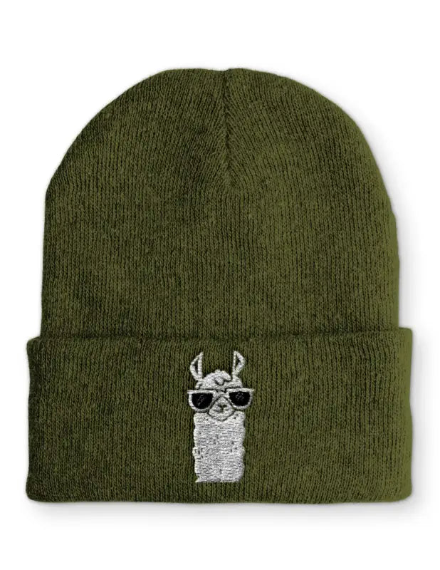 
                      
                        Cool Lama Wintermütze Spruchmütze Beanie perfekt für die kalte Jahreszeit - Olive
                      
                    