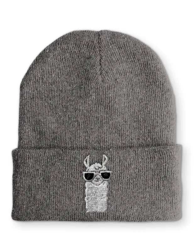 
                      
                        Cool Lama Wintermütze Spruchmütze Beanie perfekt für die kalte Jahreszeit - Grau
                      
                    