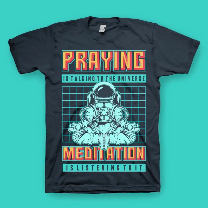 Cosmos Prayer Herren T-Shirt - tshirtladen - 
