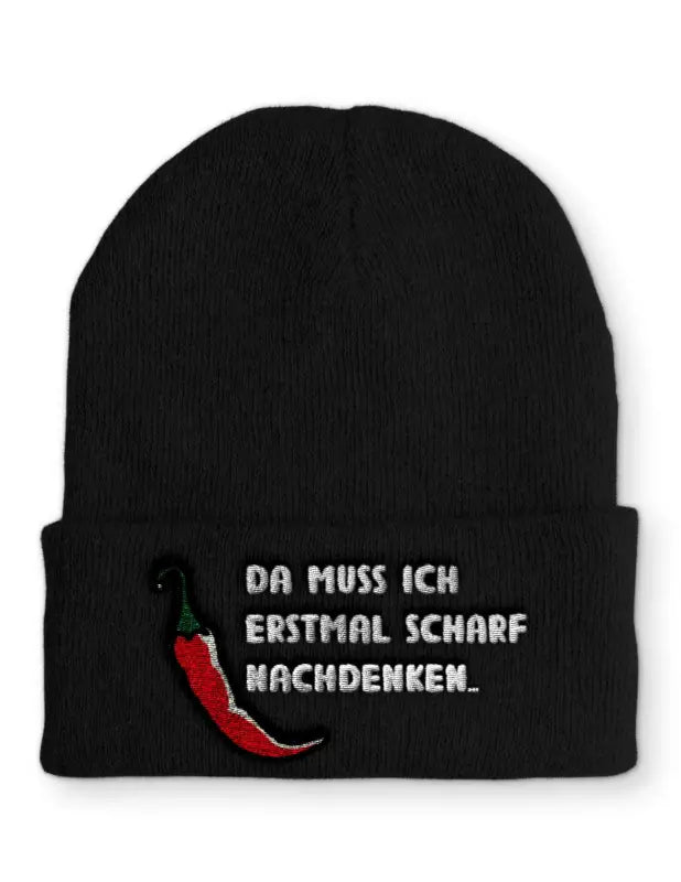 
                      
                        Da muss ich erstmal scharf nachdenken... Wintermütze Spruchmütze Beanie perfekt für die kalte Jahreszeit - Schwarz
                      
                    