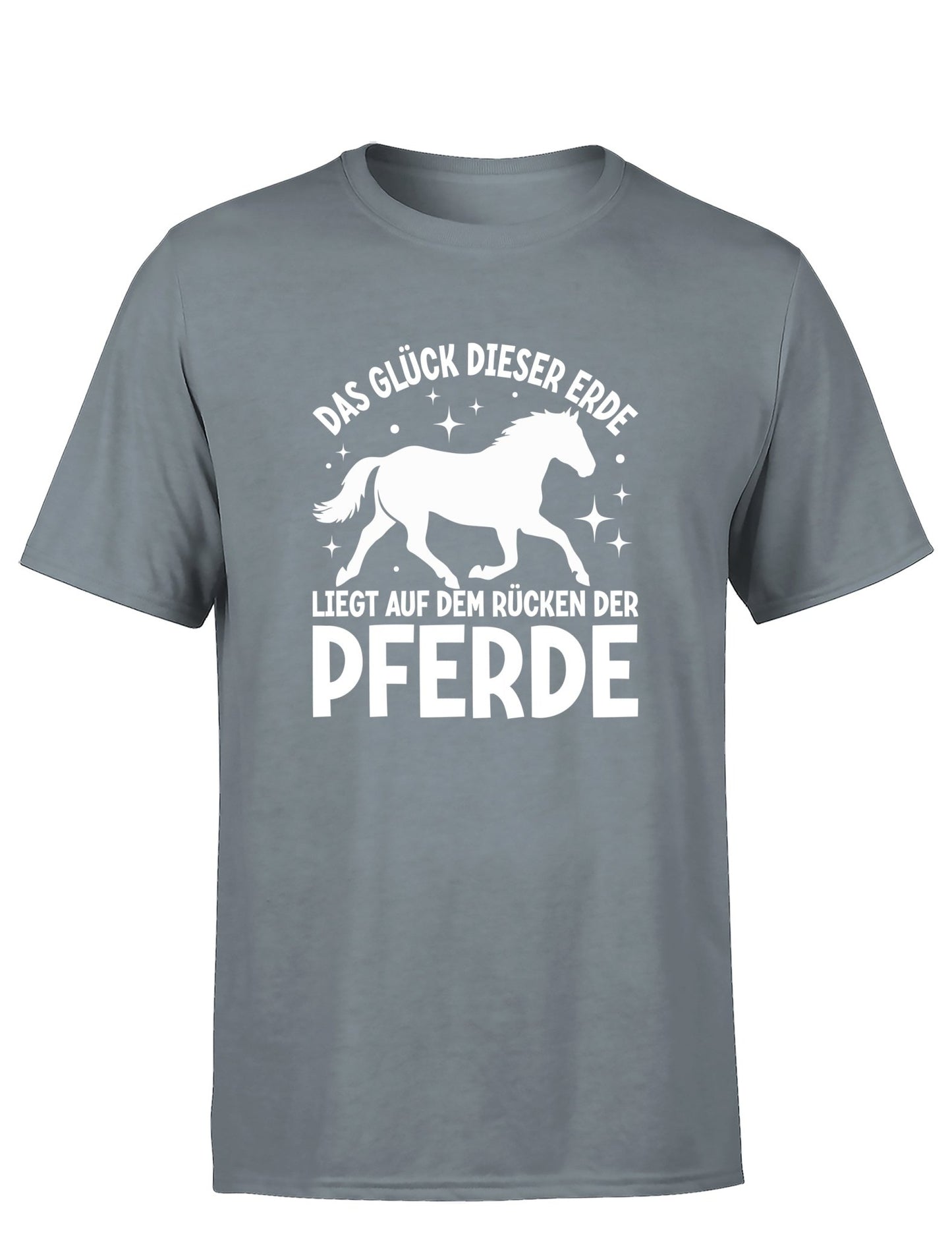 Das Glück dieser Erde liegt auf dem Rücken der Pferde Statement Herren T-Shirt - tshirtladen - T-Shirt