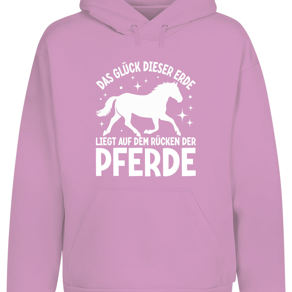 
                      
                        Das Glück dieser Erde liegt auf dem Rücken der Pferde Statement Hoodie Kapuzenpullover Unisex - tshirtladen
                      
                    