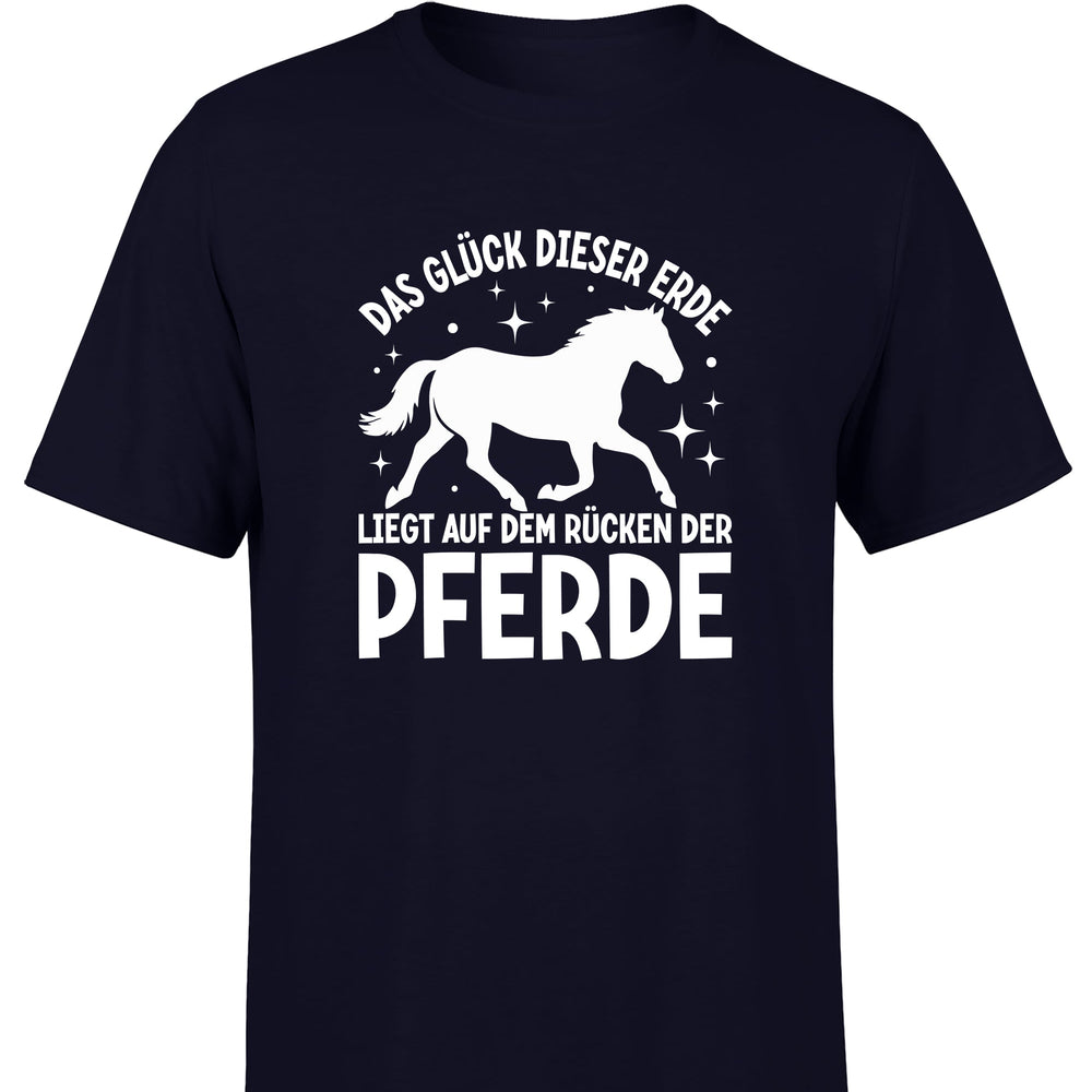 
                      
                        Das Glück dieser Erde liegt auf dem Rücken der Pferde Statement Herren T-Shirt - tshirtladen
                      
                    