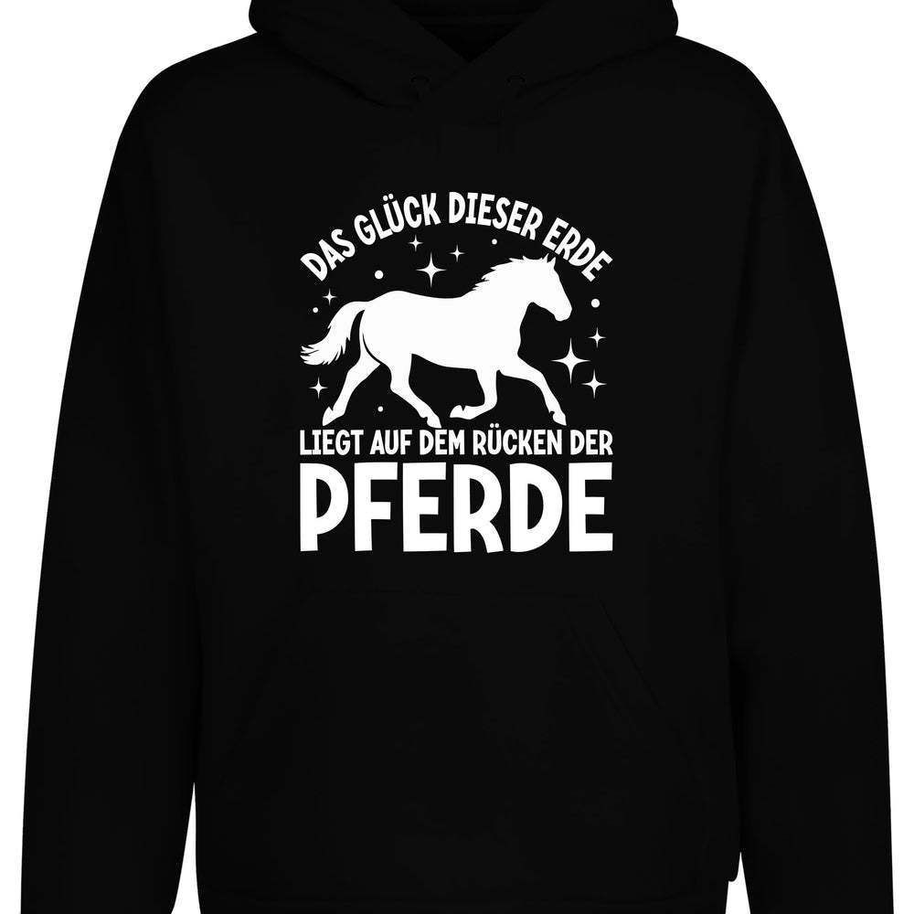 
                      
                        Das Glück dieser Erde liegt auf dem Rücken der Pferde Statement Hoodie Kapuzenpullover Unisex - tshirtladen
                      
                    