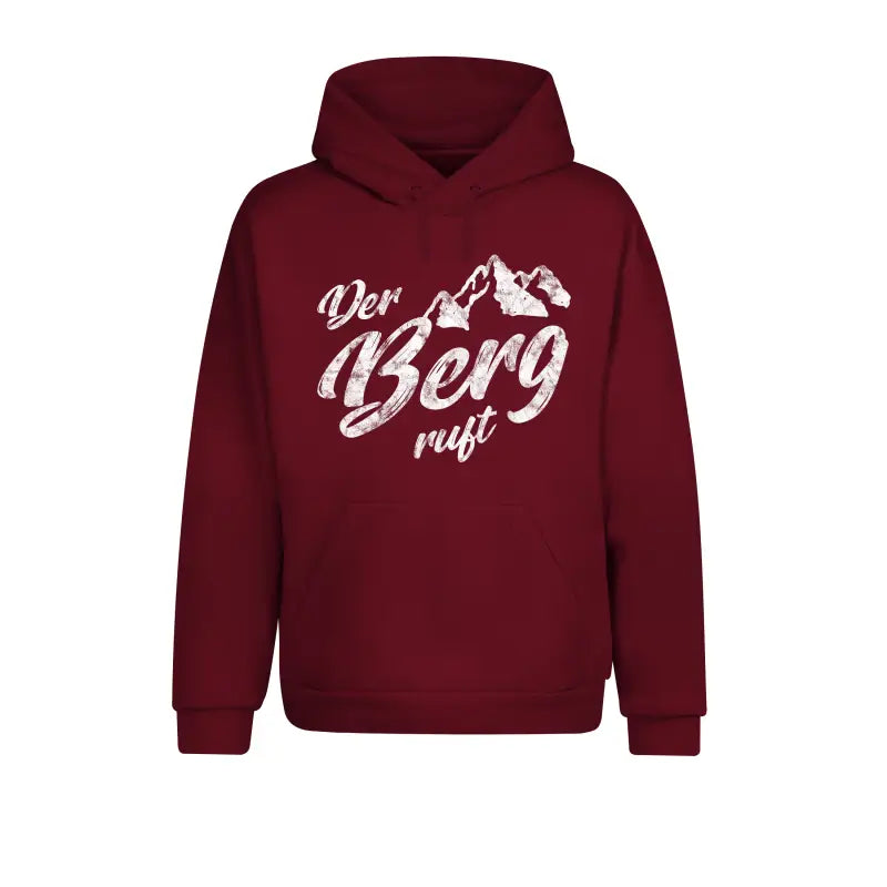 
                      
                        Der Berg ruft Bergsteiger Outdoor & Wandern Hoodie Unisex - XS / Burgundy
                      
                    