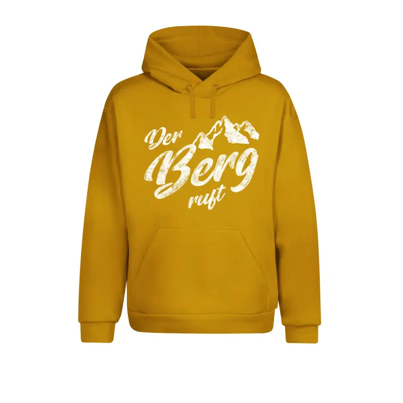 
                      
                        Der Berg ruft Bergsteiger Outdoor & Wandern Hoodie Unisex - XS / Mustard
                      
                    