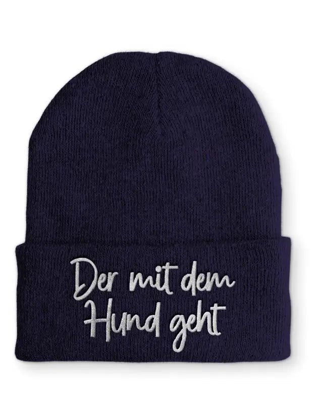 
                  
                    Der mit dem Hund geht Statement Beanie Mütze mit Spruch - tshirtladen - Mütze
                  
                