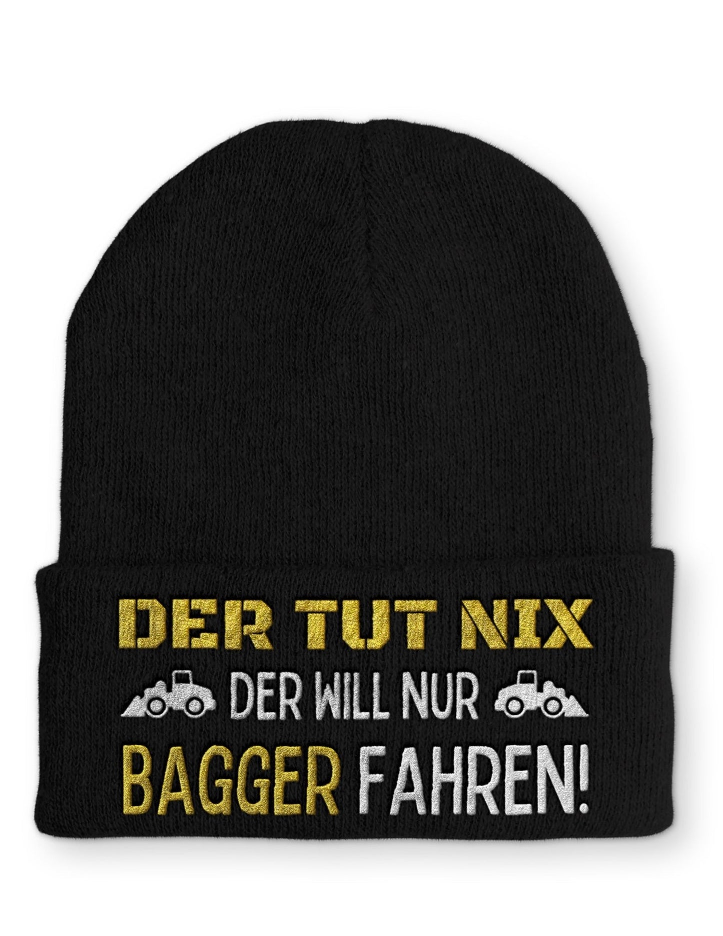 Der tut nix der will nur Bagger fahren Beanie Mütze mit Spruch - tshirtladen - Mütze