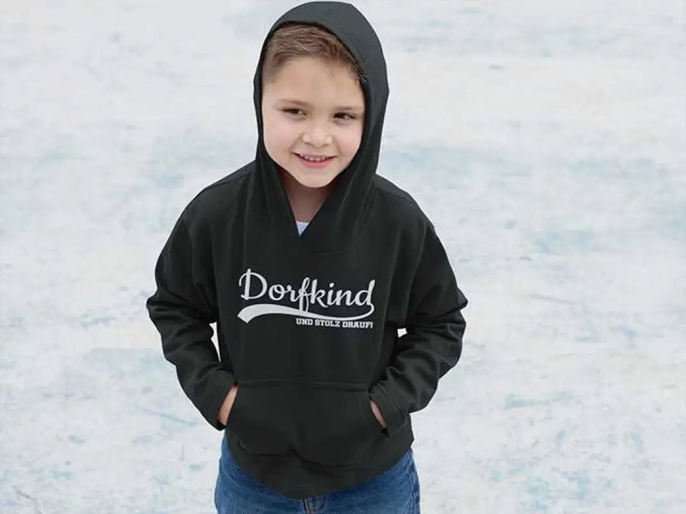 
                      
                        Dorfkind und stolz drauf! Hoodie Kinder
                      
                    