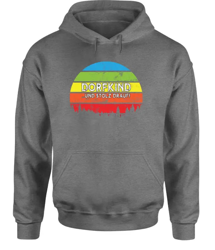 Dorfkind ...und stolz drauf! Retro Hoodie Unisex - tshirtladen - 