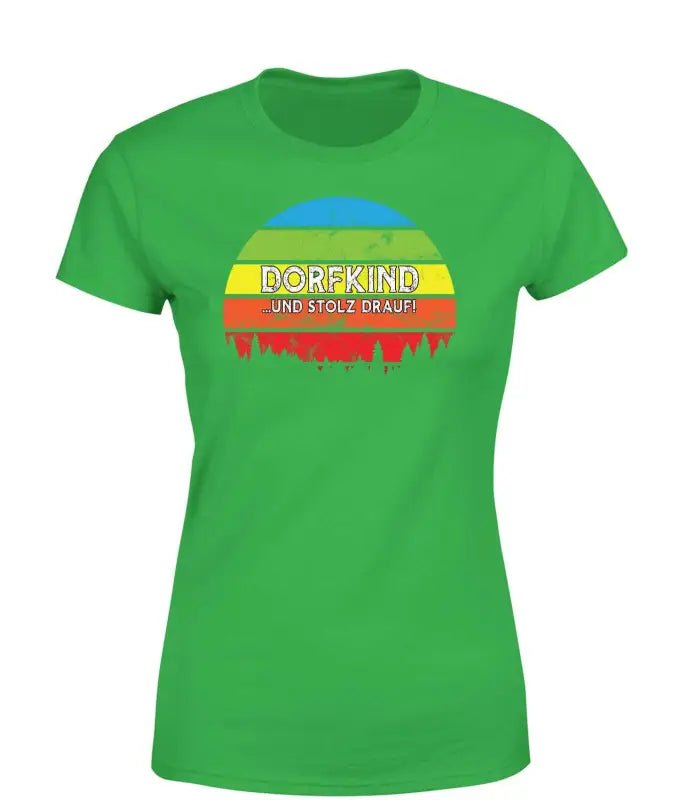 Dorfkind ... und stolz drauf! Retro T-Shirt Damen - tshirtladen - 