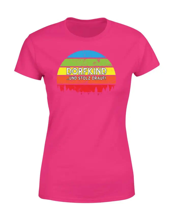 Dorfkind ... und stolz drauf! Retro T-Shirt Damen