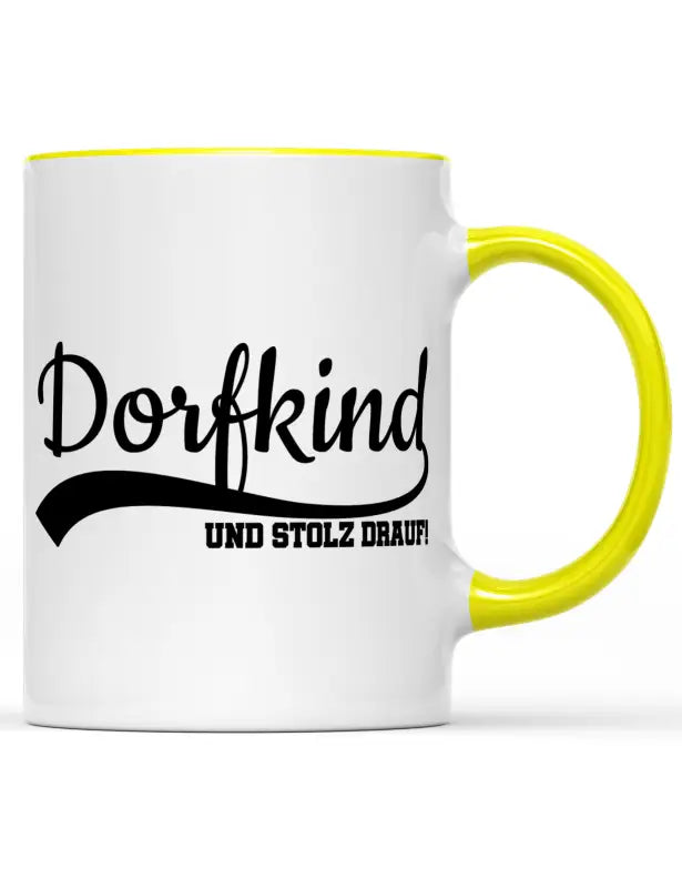 Dorfkind und stolz drauf! Tasse weiß - Schwarz