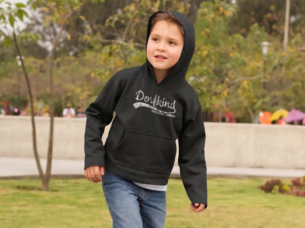 Dorfkind und stolz drauf! Used Look Hoodie Kinder - tshirtladen - 