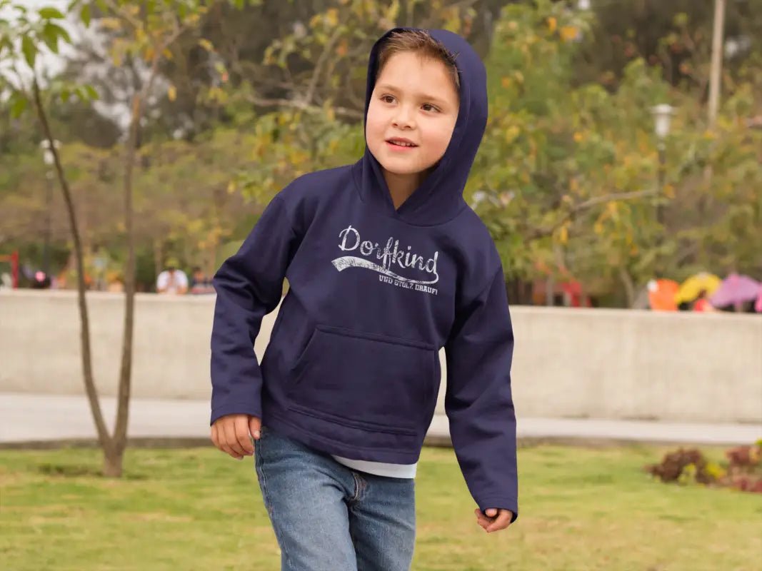 Dorfkind und stolz drauf! Used Look Hoodie Kinder - tshirtladen - 