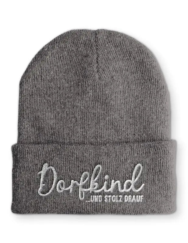 Dorfkind und stolz drauf Wintermütze Wintermütze Spruchmütze Beanie perfekt für die kalte Jahreszeit - tshirtladen - 