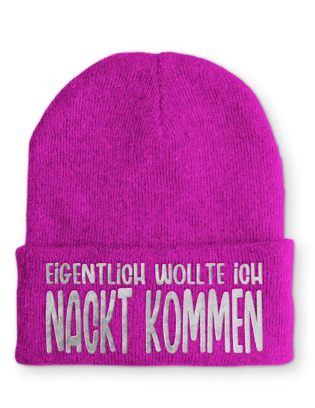 
                      
                        Eigentlich wollte ich Nackt kommen Beanie perfekt für die kalte Jahreszeit - Pink
                      
                    