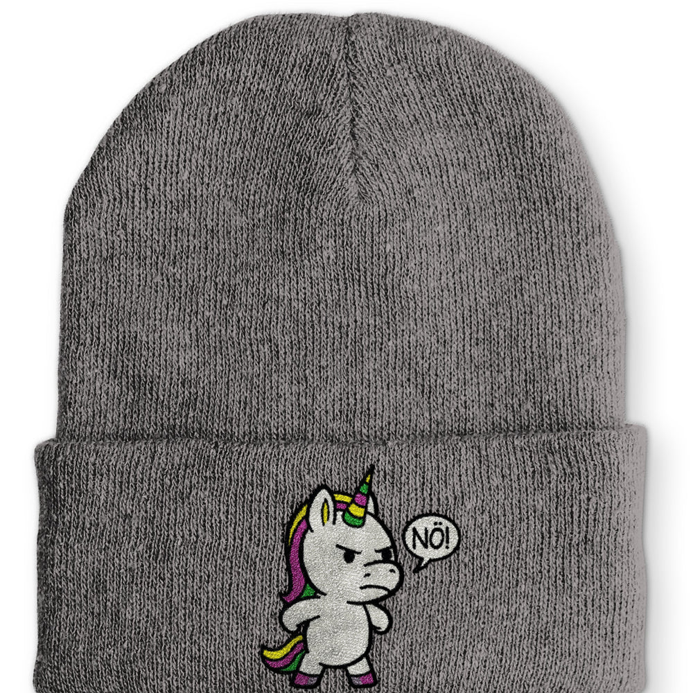 
                  
                    Einhorn Nö Beanie Mütze mit Spruch - Grey - Mütze
                  
                