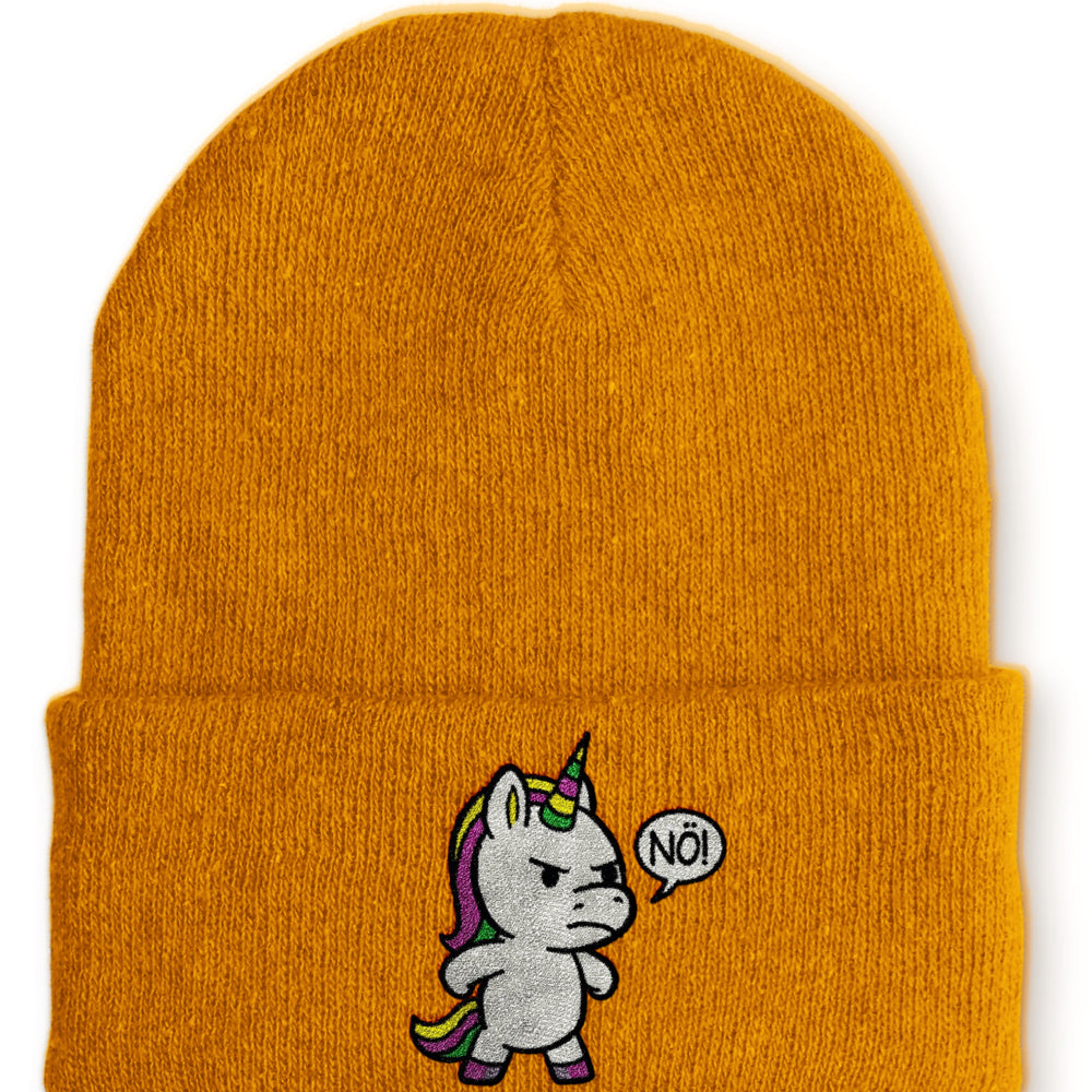 
                  
                    Einhorn Nö Beanie Mütze mit Spruch - Mustard - Mütze
                  
                