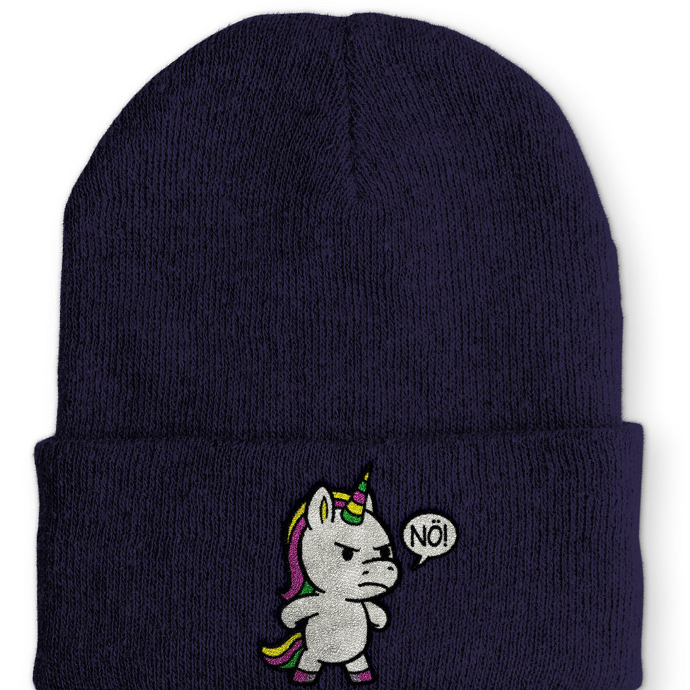 
                  
                    Einhorn Nö Beanie Mütze mit Spruch - Navy - Mütze
                  
                