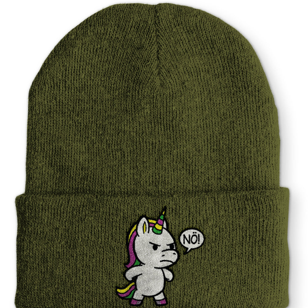 
                  
                    Einhorn Nö Beanie Mütze mit Spruch - Olive - Mütze
                  
                